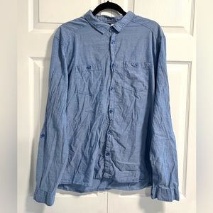 Men's Denim Colored Button Down